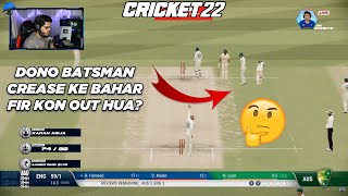 Kon Out Hua? 🤔 - Dono Batsman Same End Pe Crease Ke Bahar 🤣 - Cricket 22 #Shorts - RahulRKGamer