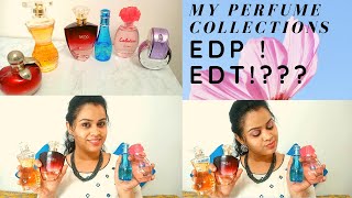 My perfume collections || difference between EDP and EDT in tamil || guide to select perfume