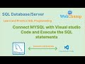 Connect VS code with MYSQL DB and Execute SQL statement from VS code