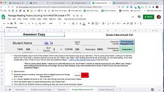 Passage Reading Fluency Digital Scoring How To