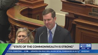 Kentucky gov touts economy, resilience after tragedies