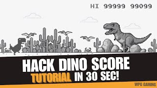 Hack Google Chrome Dino Game For Unlimited Score in 30 Seconds! (2025 Guide)