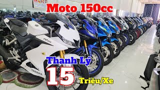 Thanh Lý Lô Moto 150cc Cũ chính Hãng R15V2 , R15V3 , R15V4 , CBR150r , GSX R150