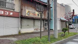 岩内の商店街の様子（2020年11月30日）