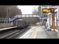 hd gb railfreight 66752 powers through wadhurst on 4y19 for southampton docks. 31.01.18