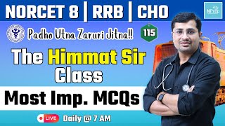 AIIMS NORCET 8, RRB Nursing Superintendent, CHO \u0026 All Nursing Exams Class | Himmat sir class #115