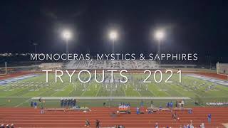 Monocera, Mystic, and Sapphire Tryout Promo 2021