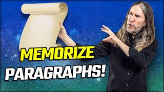 How to Memorize Paragraphs, Sentences, and Passages Fast