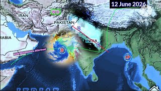 Next 25 Days Weather System Map Forecàst South Asia Monsoon Through Cyclonic Circulation.