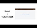 How to Create a React Project Using Tailwind CSS in 8 minutes | React + Tailwind Beginner Tutorial