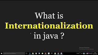 What is Internationalization (I18N) in Java ?