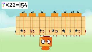 Numberblocks 22 times table