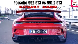 New Porsche 992 GT3 Red vs 991.2 GT3 Orange Exhaust Sound