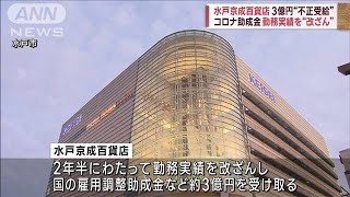 「水戸京成百貨店」コロナ助成金3億円を不正受給(2023年1月31日)