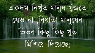 একদম নিখুঁত মানুষ খুঁজতে যেও না। Don't go looking for the perfect person।  Life Street Motivation