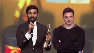 Dhanush Gets Honored By Legend Sowcar Janaki By Presenting Award