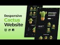 Responsive Cactus Website Design Using HTML CSS And JavaScript