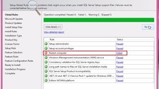 Fix "Restart Computer" Failed when installing SQL Server