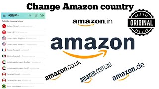 How to change country setting on Amazon app | Amazon app may country change kase kare | Techno Logic