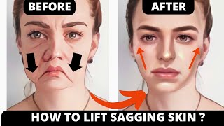 🛑 FACE LIFT WITHOUT SURGERY ! INSTANT RESULT | LIFT SAGGY SKIN, JOWLS, LAUGH LINES, FOREHEAD WRINKLe