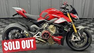 R6.12/7売約済　2022年モデル DUCATI ストリートファイターV4S 11,862km ARROWスリップオン 他 カスタム総額157万相当 諸費用込274.99万 ケーズバイク