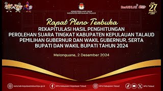 RAPAT PLENO TERBUKA REKAPITULASI HASIL PENGHITUNGAN PEROLEHAN SUARA PEMILIHAN SERENTAK 2024