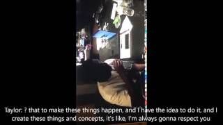 Kim K - Taylor Swift/Kanye Phone Call [Full snapchats with subtitles]