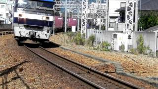 EF210-130   [岡]　　1070レ　　東海道本線　住吉駅にて（7/10）