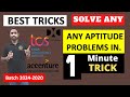 Aptitude Questions for TCS,DXC & Accenture | Solve in 30Seconds | Best Tricks