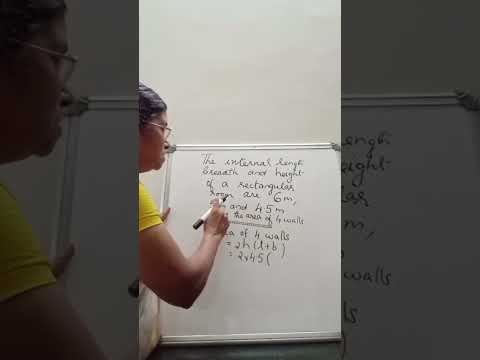 What is the area of four walls of rectangle?