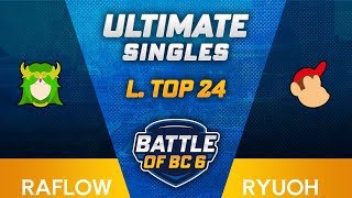 Raflow (Palutena) vs Ryuoh (Diddy Kong) - Ultimate Singles Losers Top 24 - Battle of BC 6