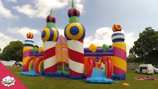 The World's Biggest Bouncy Castle Inflation Time Lapse mp4