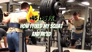 Fix Your Low Bar Squat || I PR'd 45 lbs