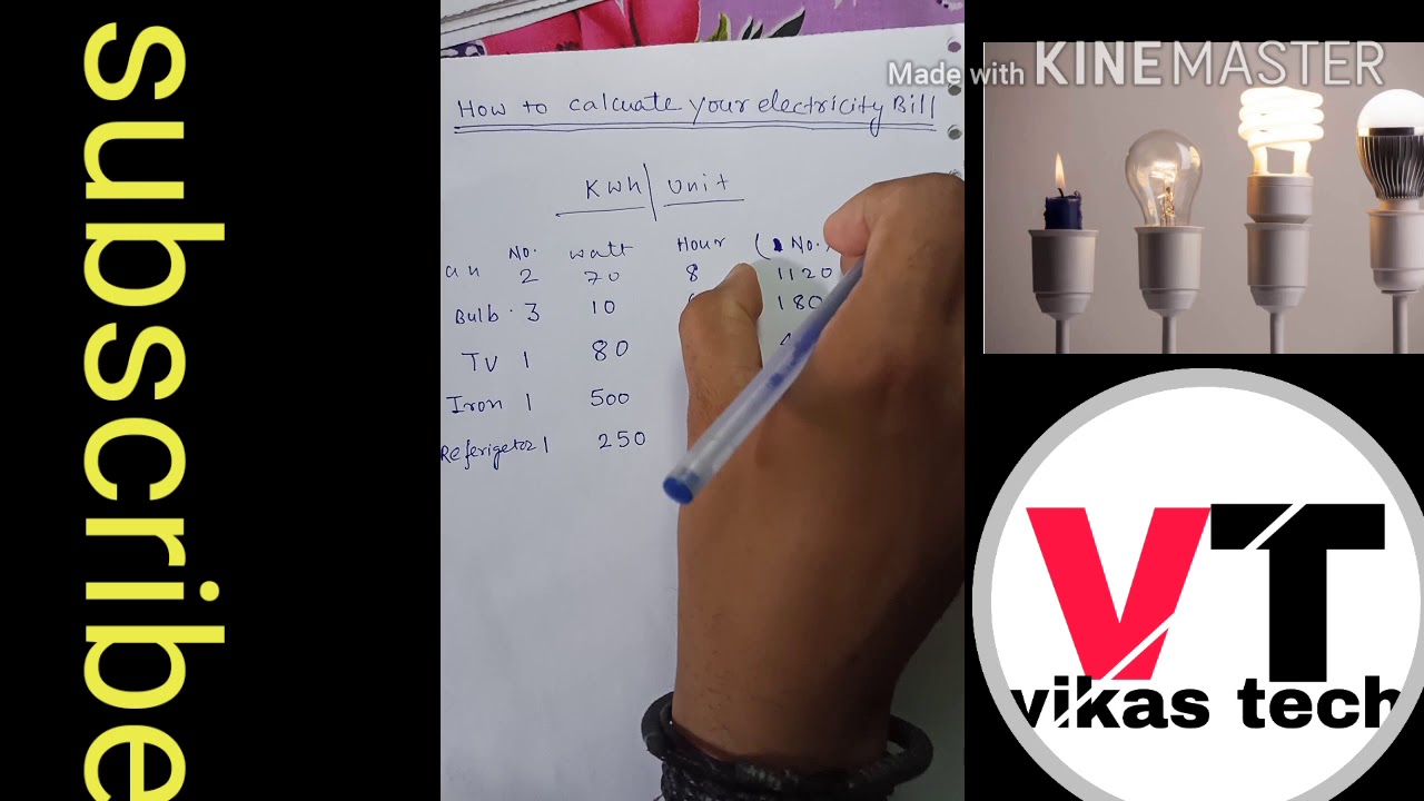 How To Calculate Your Electricity Bill Youtube