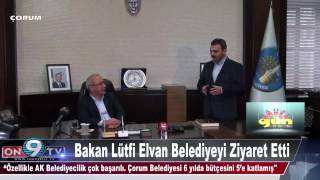 Bakan Lütfi Elvan Belediyeyi Ziyaret Etti