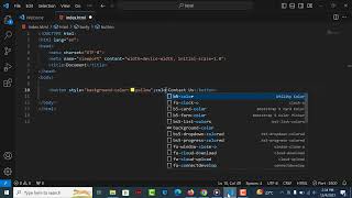 How to change button color in html