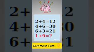 Can you solve this question ❓ Comment Fast...#shorts #puzzle #mindtest #viral #maths #reels