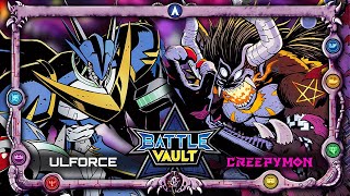 UlforceVeedramon VS Creepymon | BATTLE VAULT 7 Great Demon Lords VS Royal Knights - Episode 4