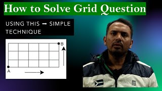 GRID Question | Permutations & Combinations | Simple Technique to Solve