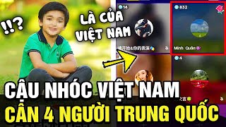 Cậu nhóc Việt Nam MỘT MÌNH CÂN 4 người Trưng Quốc trên sóng livestream khiến cđm đã cái nư | TÁM TV