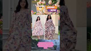 Ingin tampil anggun \u0026 cantik dengan dress motif floral? // Klik link di deskripsi #longdress #fyp