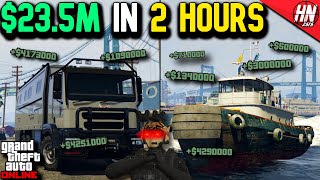 How I Made $23,500,000 SOLO In Under 2 Hours In GTA Online!