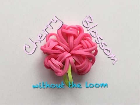 EASY Cherry Blossom Flower Charms WITHOUT Rainbow Loom EASY Cherry Blossom Flower Charms WITHOUT Rainbow Loom
