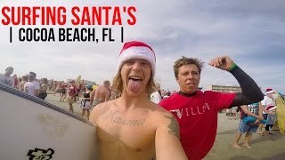 Surfing Santas 2015 || Cocoa Beach, FL