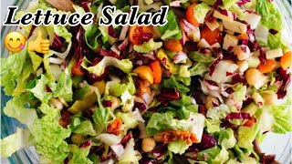 Lettuce Salad Recipe | सलाद पत्ते खाने के 10 फ़ायदे - Health Benefits of Lettuce -Weight Loss Salad