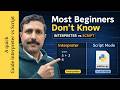 Interactive mode and script mode in python | Python for beginners | Computer science