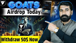 Goats Airdrop Today | Goats Withdraw Process | Goats Tokens | Crypto Mining App News | Albarizon