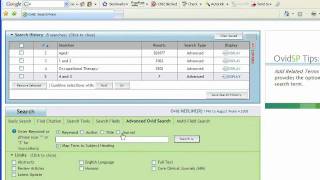Medline Tutorial (Ovid)