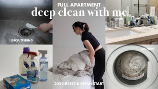 massive DEEP CLEAN + ORGANIZE with me *reset for 2024* + extreme motivation (vlog)