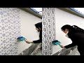 Young girl with great tiling skills - ultimate tiling skills | PART 25